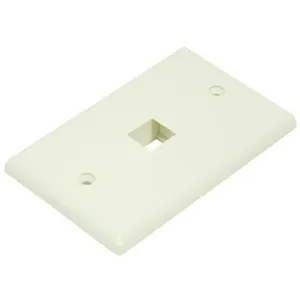 MONOPRICE 6726 Wall Plate Blank Keystone 1 Hole Ivory | AA6NFD 14J391