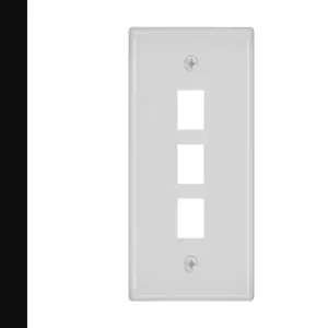 MONOPRICE 6729 Wall Plate Blank 3 Hole White | AA6NFG 14J394