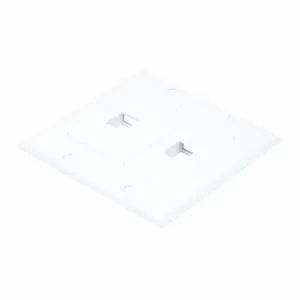 MONOPRICE 6829 Wall Plate Blank 2 Hole 2 Gang White | AA6NFN 14J401