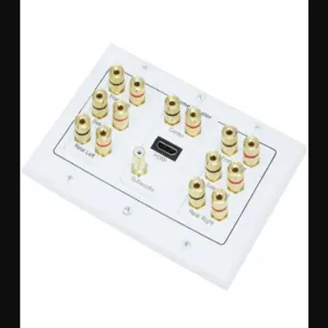 MONOPRICE 6907 Audio/Visual Wallplate 3-Gang 7.1 Stereo White | AA6NEN 14J376