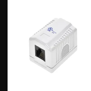 MONOPRICE 7090 Surface Mount Box Cat5e 1p White | AA6TUH 14W967