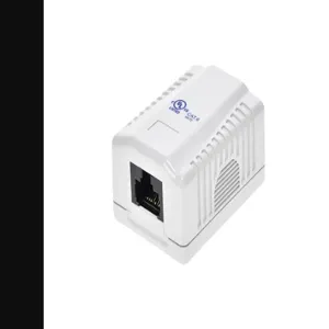 MONOPRICE 7092 Surface Mount Box Cat6 1p White | AA6TUK 14W969