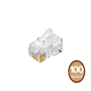 MONOPRICE 7245 Plug Modular Rj45 Solid - Pack Of 100 | AA6DJH 13U652