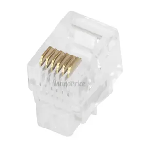 MONOPRICE 7271 Plug Modular - Pack Of 50 Rj12 6p6c Round Solid | AA6DJR 13U660