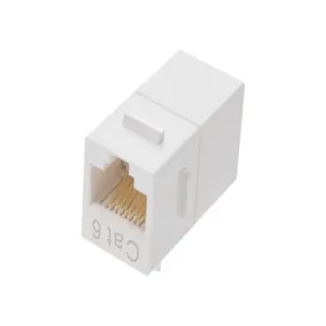 MONOPRICE 7303 Datacom Jack Cat6 Coupler White | AA6DJB 13U646