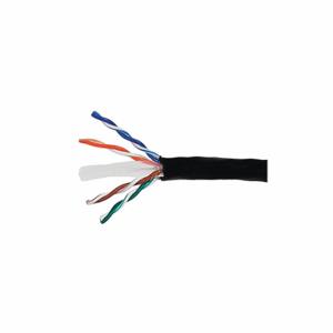 MONOPRICE 8102 Data Cable, 1000 Ft Spool Lg, Black, Spool, 23 Awg Conductor Size - Data Cable, 6, Riser | CT3UHP 425Y42