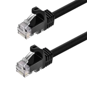 MONOPRICE 9801 Ethernet Cable Cat6 25 feet Black 24AWG | AC7EXV 38G002