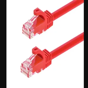 MONOPRICE 9820 Ethernet Cable Cat6 3 feet Red 24AWG | AC7EWE 38F964