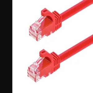 MONOPRICE 9824 Ethernet Cable Cat6 14 feet Red 24AWG | AC7EXM 38F994