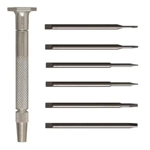 MOODY TOOL 55-0114 Screwdriver Set, 7 Pc. Steel Handle, 6 Blades And 1 Handle | CE2GGH