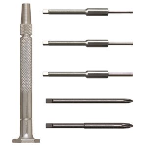 MOODY TOOL 58-0183 Hex Driver Set, 6 Pc. Magnetic Handle Cross Point/Hex Driver Set, 5 Blades And 1 Handle | CE2GPA