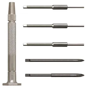 MOODY TOOL 58-0183 Hex Driver Set, 6 Pc. Magnetic Handle Cross Point/Hex Driver Set, 5 Blades And 1 Handle | CE2GPA