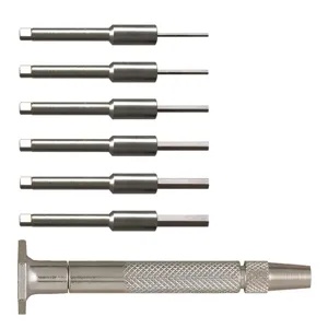 MOODY TOOL 55-0141 Hex Driver Set, 7 Pc. Steel Handle, 6 Blades And 1 Handle | CE2GGM