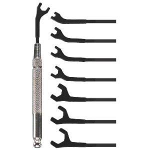 MOODY TOOL 58-0144 Open End Wrench Set, 9 Pc. Interchangeable, 1 Handle, 8 Blades | CE2GNG