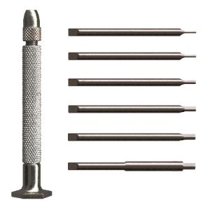 MOODY TOOL 55-0178 Hex Driver Set, 7 Pc. Magnetic Handle Metric, 6 Blades And 1 Handle | CE2GGY