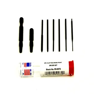 MOODY TOOL 55-0272 Adapter Set, 5 Screwdriver Blades And 2 Adapters | CE2GJB