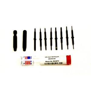 MOODY TOOL 55-0274 Adapter Set, 8 Double End Screwdriver Blades And 2 Adapters | CE2GJC