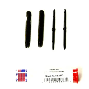 MOODY TOOL 55-2343 Adapter Set, 4Pc. Tri-Point Reversible | CE2GLR