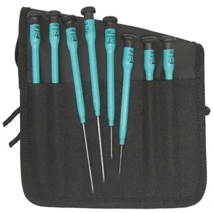 MOODY TOOL 57-0635 Esd Screwdriver Set, 8 Pc. Slot/Phil Combo Set, With Fixed Handles | CE2GMV