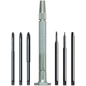 MOODY TOOL 58-0208 Slotted/Cross Point Screwdriver Set, 7 Pieces | AP3BYZ