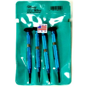 MOODY TOOL 58-0212 Precision Screwdriver Set, 4 Pc. Reversible Slotted | CE2GPH