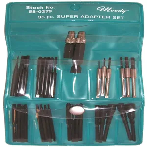 MOODY TOOL 58-0279 Adapter Set, 35 Pc. Super | CE2GQJ