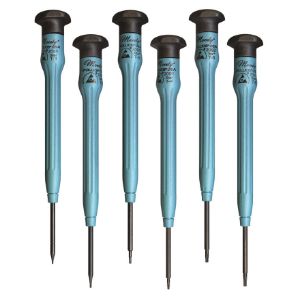 MOODY TOOL 58-0348 Esd Screwdriver Set, 6 Pc. Fixed Star Driver Set, 6 Complete Drivers | CE2GQT