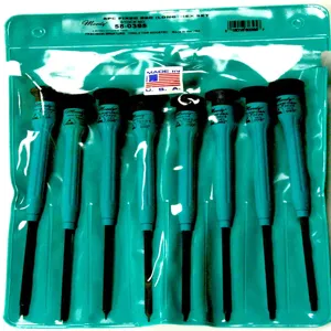 MOODY TOOL 58-0395 Esd Screwdriver Set, 8 Pc. Fixed Hex Set, 8 Complete Drivers | CE2GRA