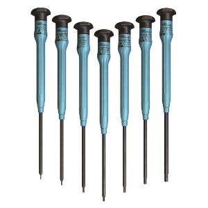 MOODY TOOL 58-0400 Esd Screwdriver Set, 7 Pc. Fixed Metric Hex Set, 7 Complete Drivers | CE2GRB