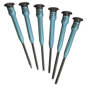 MOODY TOOL 58-0455 Esd Screwdriver Set, 6 Pc. Fixed Large Star Set, 6 Complete Drivers | CE2GRM