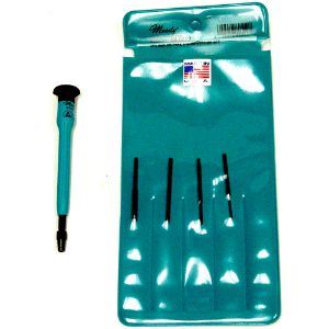 MOODY TOOL 58-0519 Esd Screwdriver Set, 4 Pc. Jis-Type S With Interchangeable Handles, 4 Complete Drivers | CE2GRT