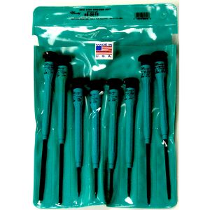 MOODY TOOL 58-0615 Hex Driver Set, 8 Pc., 8 Complete Drivers With Fixed Esd-Safe Handles | CE2GTE