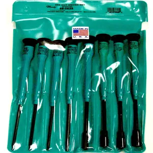 MOODY TOOL 58-0625 Nut Driver Set 8 Pc., 8 Complete Drivers With Fixed Esd-Safe Handle | CE2GTG