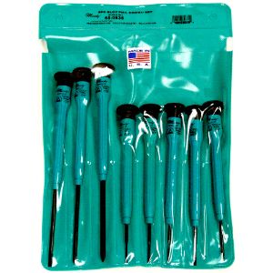 MOODY TOOL 58-0635 Esd Screwdriver Set, 8 Pc. Slot/Phil Combo Set, With Fixed Handles | CE2GTJ