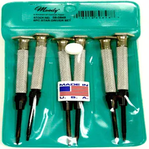 MOODY TOOL 58-0849 Hex Driver Set, 6 Pc. Magnetic, 6 Complete Drivers | CE2GTV