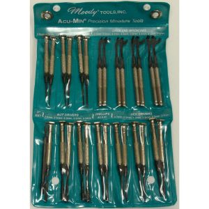 MOODY TOOL 58-1153 Precision Screwdriver Set, 28 Pc. Metric Super, 27 Complete Drivers And 1 Ext. | CE2GUB