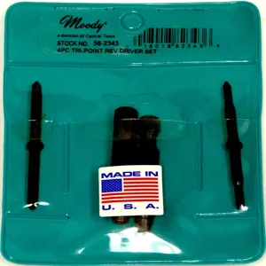 MOODY TOOL 58-2343 Adapter Set, 4Pc. Tri-Point Reversible | CE2GUD