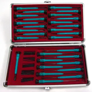 MOODY TOOL 73-0399 Esd Screwdriver Set, 56 Pc. Deluxe Set With Interchangeable Handles | CE2GUR