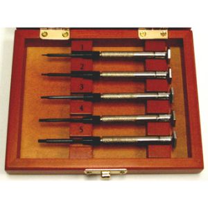 MOODY TOOL 73-0908 Hex Driver Set, 5 Pc. Mini Deluxe English With Magnetic Handles | CE2GUY