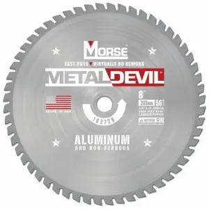 MORSE CUTTING TOOLS 102728-WWG Circular Saw Blade, 8 Inch Blade Dia, 56 Teeth, 0.085 Inch Cut Width, 5/8 Inch Arbor Size | CT3UWC 798HD7