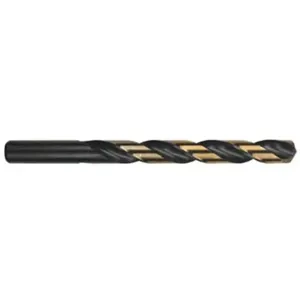 MORSE CUTTING TOOLS 12080 Jobber, â€Ž11/32 Dia., 4-3/4 Inch Overall Length, Gold-Black Oxide | AM6CVY