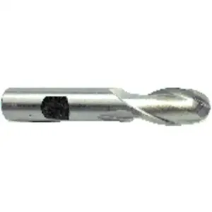 MORSE CUTTING TOOLS 43116 Ballnose End Mill, â€Ž7/16 Inch Dia., 1/2 Inch Shank, 1 Inch Depth | AK8JUB