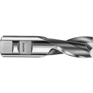 MORSE CUTTING TOOLS 43707 Cutting End Mill, 15/64 x 3/8 x 1/2 x 2Â 5/16 Inch Size, 2 Flute, Single End | AK8KNY