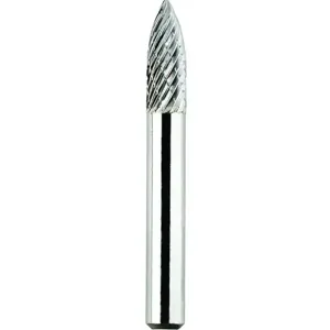 MORSE CUTTING TOOLS 83369 Rotary File Bit, Sg-43 Style, Carbide Burr, Double Cut | AN3QVQ