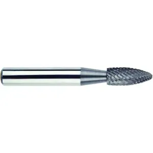 MORSE CUTTING TOOLS 83358 Rotary File Bit, Sh-41 Style, Carbide Burr, Double Cut | AM6TWU