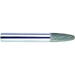 MORSE CUTTING TOOLS 83401 Rotary File Bit, Sf-1 Style, Carbide Burr, Double Cut | AM6TXF