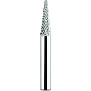 MORSE CUTTING TOOLS 83420 Rotary File Bit, Sm-2 Style, Carbide Burr, Double Cut | AM6RKH