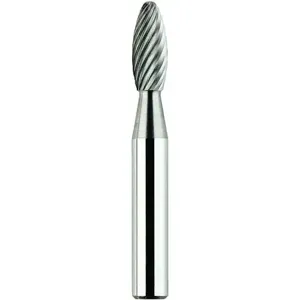 MORSE CUTTING TOOLS 83430 Rotary File Bit, Sh-1 Style, Carbide Burr, Single Cut | AM6RKU