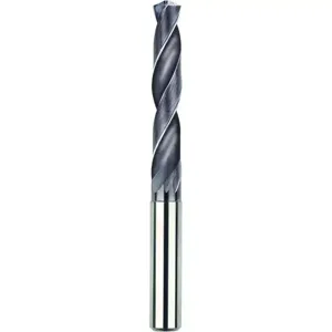 MORSE CUTTING TOOLS 98823 Round Carbide Drill, 21/64 Inch Dia., 10 Mm Shank, 61 Mm Flute Length | AN9RBV