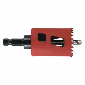 MORSE CUTTING TOOLS MHSA18C Hole Saw, 1 1/8 Inch Saw Dia, 5/6, 1 7/8 Inch Max. Cutting Dp, 1/2 20 Thread Size | CT3VBL 54HP18